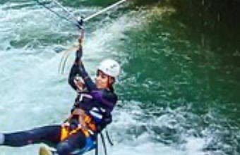 Rappel, tirolesa y escalada